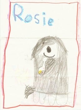 Stephanie Calmenson Child's drawing of Rosie